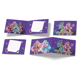 6 Invitaciones Monster High