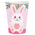 8 Vasos de Papel 1ST BIRTHDAY BUNNY 250 ml
