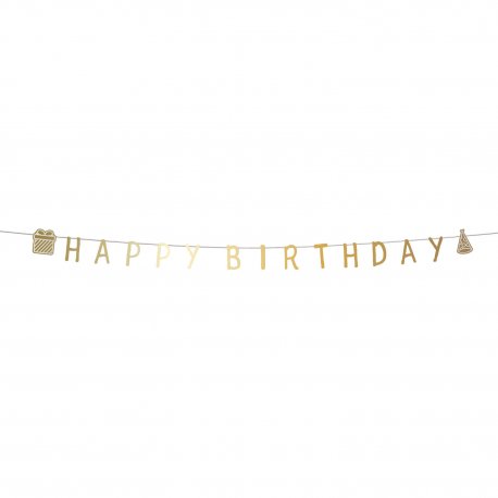 Guirnalda Happy Birthday Shining Glam 2 m