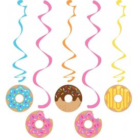 5 Decoraciones Colgantes Donut Time