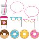 10 Accesorios Photocall Donut Time