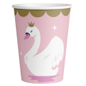 8 Vasos STYLISH SWAN PARTY 250 ml