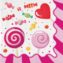20 SERVILLETAS 33 CM CANDY PARTY