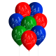 8 Globos Latex Power Rangers