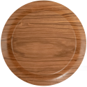 8 Platos Wooden 23 cm