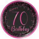 8 Platos 23 cm Elegant Pink 70 años