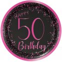 8 Platos 23 cm Elegant Pink 50 años