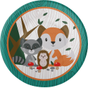 8 Platos 23 cm Forest Animals