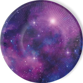8 Platos Galaxy Party 22 cm