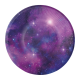 8 Platos Galaxy Party 18 cm