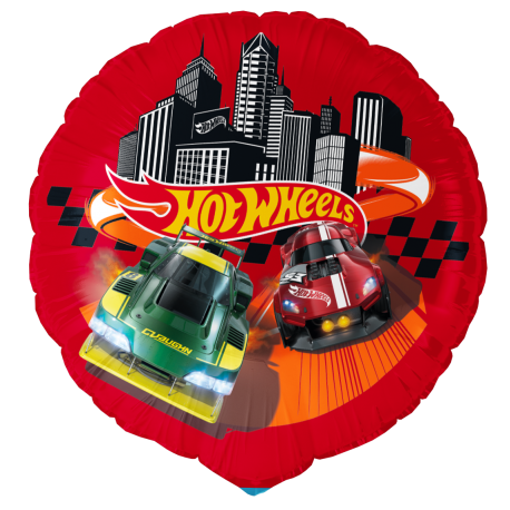 Globo Foil Hotwheels Redondo 46 cm