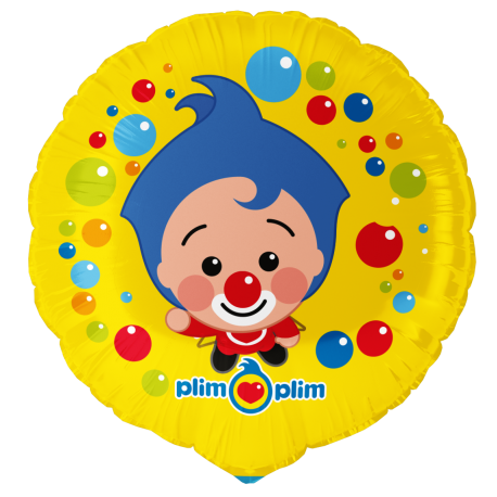 Globo Foil Pyaso Plim Plim Redondo 46 cm