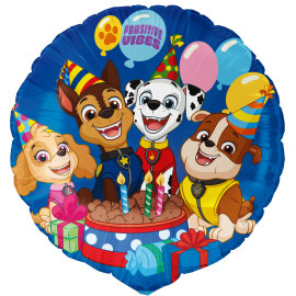 Globo Foil Paw Patrol Redondo 46 cm