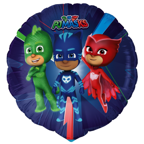 Globo Foil Pj Masks Redondo 46 cm