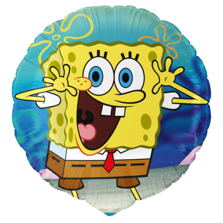 Globo Foil Bob Esponja Redondo 46 cm