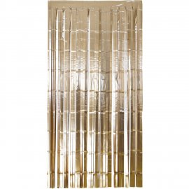 Cortina de Fiesta Matt Gold 2 x 1 m
