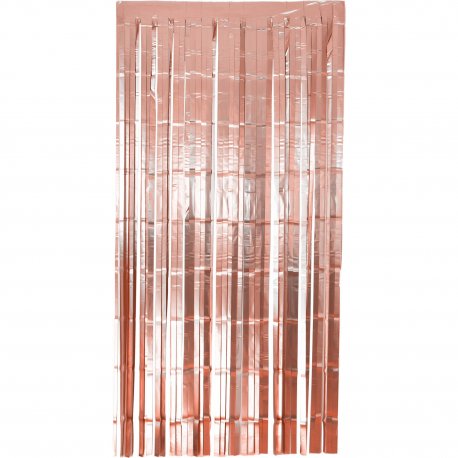 Cortina de Fiesta Matt Rose Gold 2 x 1 m