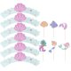 6 Cupcake Deco Mermaid Magic