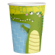 8 Vasos de Papel ALLIGATOR PARTY