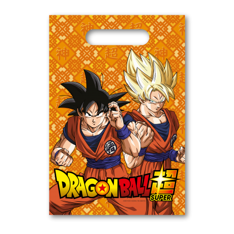 8 Bolsas Dragon Ball 23 x 16 cm