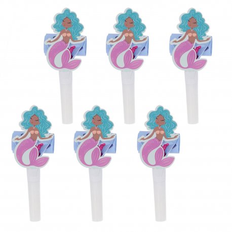 6 Matasuegras Sirena