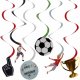 6 Decoraciones Colgantes Fútbol
