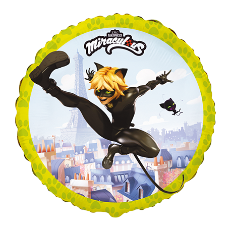 Globo Cat Noir Redondo 46 cm