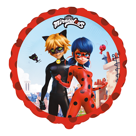 Globo Ladybug Street Redondo 46 cm