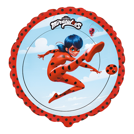 Globo Ladybug Miraculous Redondo 46 cm