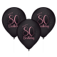 8 Globos de Látex 80 Años Elegant Pink