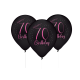 8 Globos de Látex 70 Años Elegant Pink
