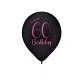 8 Globos de Látex 60 Años Elegant Pink