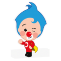 Figura Porexpan Payaso Plim Plim 27,2 x 16 cm