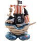 Globo Barco Pirata con Base 70 x 81 cm