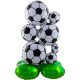 Globo Balones de Fútbol con Base 53 x 77 cm