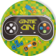8 Platos Gaming Party 22 cm