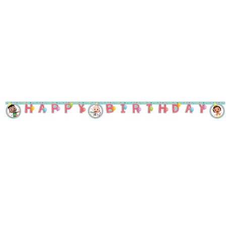 Guirnalda Cocomelon Happy Birthday