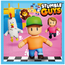 20 Servilletas Stumble Guys 33 cm