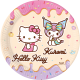 8 Platos Kuromi 23 cm