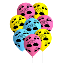 8 GLOBOS RAINBOW PARTY 27 CM