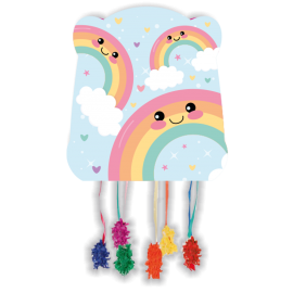 PIÑATA BASIC RAINBOW PARTY 28 X 33 CM