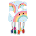 PIÑATA BASIC RAINBOW PARTY 28 X 33 CM