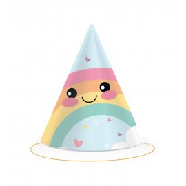 6 GORROS RAINBOW PARTY