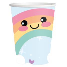 8 Vasos HAPPY RAINBOW