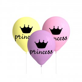 8 GLOBOS SWEET PRINCESS 27 CM