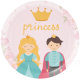 8 Platos 23 cm LITTLE PRINCESS
