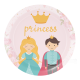 8 Platos 18 cm LITTLE PRINCESS