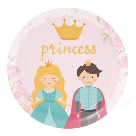 8 Platos 18 cm LITTLE PRINCESS
