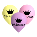 8 GLOBOS SWEET PRINCESS 27 CM