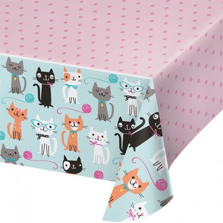 Mantel De Plástico 259 X 137 cm Purr-Fect Party